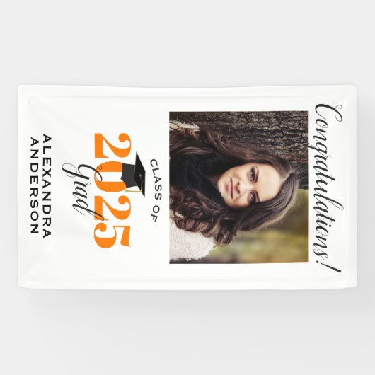 Gefeliciteerd Klasse van 2022 Afstuderen Foto Bann Spandoek (Horizontaal)