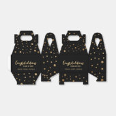 Gefeliciteerd klasse van 2024 afstuderen custom bedankdoosjes (Uitgevouwen)