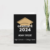 Gefeliciteerd Klasse van 2024 High School Afstuder Kaart (Voorkant)