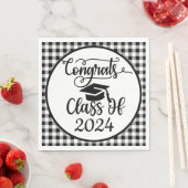 Gefeliciteerd klasse van 2024 servet (Insitu)