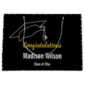 Gefeliciteerd Klasse van 2025 Afstudeerder Naam Sj Groot Cadeauzakje (Voorkant)