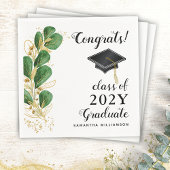 Gefeliciteerd Klasse van 2025 Afstuderen Bloemen A Servet