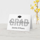 Gefeliciteerd Klasse van 2025 Afstuderen Kaart (Gele Bloem)