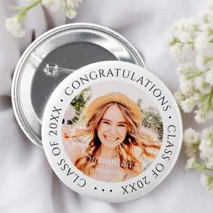 Gefeliciteerd Klasse van 20XX Moderne Eenvoudige F Ronde Button 5,7 Cm