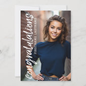 Gefeliciteerd Klasse van om het even welk Foto van Kaart (Voorkant)