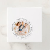 Gefeliciteerd | Klassieke Eenvoudige Aangepaste Fo Bedankjes Labels (In situ)