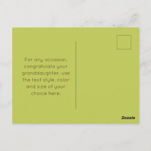 Gefeliciteerd kleindochter Any Occasion Kaart (Achterkant)