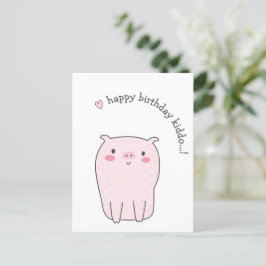 Gefeliciteerd Kleine...! Schattige Biggetjes Verja Briefkaart