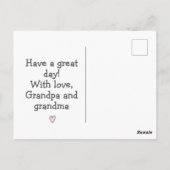 Gefeliciteerd Kleine...! Verjaardagskaart met vark Briefkaart (Achterkant)