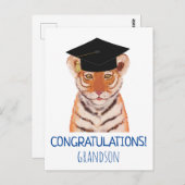 Gefeliciteerd kleinson Tiger Cub Illustratie Briefkaart (Voorkant / Achterkant)