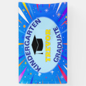 Gefeliciteerd! Kleuterschool Afstudeerfeest Spandoek (Verticaal)