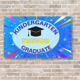 Gefeliciteerd! Kleuterschool Afstudeerfeest Spandoek