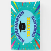 Gefeliciteerd! Kleuterschool Afstudeerfeest Spandoek (Verticaal)