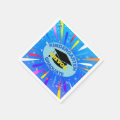 Gefeliciteerd! Kleuterschool Afstuderen Custom Servet (Hoek)