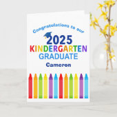 Gefeliciteerd Kleuterschool Afstuderen  Kaart (Gele Bloem)