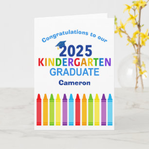 Gefeliciteerd Kleuterschool Afstuderen  Kaart