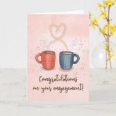 Gefeliciteerd, koffie perfect mengsel kaart (Gele Bloem)