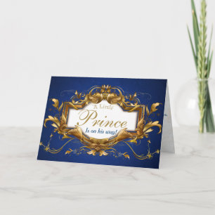 Gefeliciteerd Koninklijke Prins Baby Shower Kaart