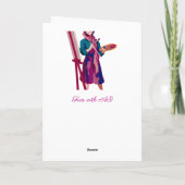 Gefeliciteerd | Kunst Vrouw Schilderen Kaart (Achterkant)