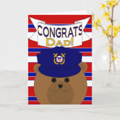 Gefeliciteerd - Kustwacht - Papa / Vader Kaart (Gele Bloem)