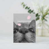 Gefeliciteerd  lege ansichtkaart  briefkaart (Staand voorkant)