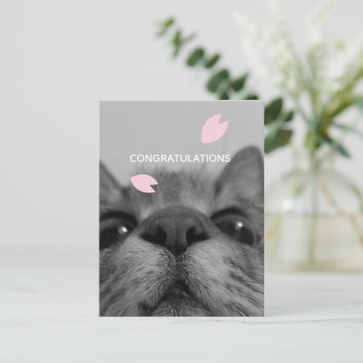 Gefeliciteerd  lege ansichtkaart  briefkaart (Staand voorkant)