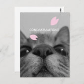 Gefeliciteerd  lege ansichtkaart  briefkaart (Voorkant / Achterkant)