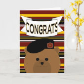 Gefeliciteerd Leger Hero Kaart (Gele Bloem)