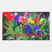 Gefeliciteerd, lentevloeren #3 Stickers (Voorkant)