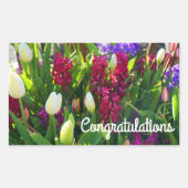 Gefeliciteerd, lentevloeren #5 Stickers (Voorkant)