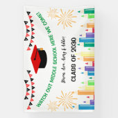 Gefeliciteerd Leuke en kleurrijke Party Banner (Verticaal)