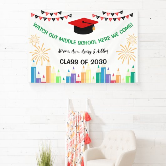 Gefeliciteerd Leuke en kleurrijke Party Banner (Insitu)