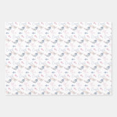 Gefeliciteerd Liefdesvogels Inpakpapier  Vel (Voorkant)