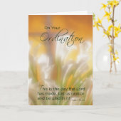 Gefeliciteerd, Lilies & Cross Kaart (Gele Bloem)