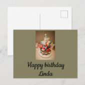 Gefeliciteerd Linda Briefkaart (Voorkant / Achterkant)