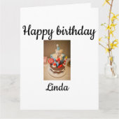 Gefeliciteerd Linda Kaart (Gele Bloem)