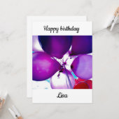 Gefeliciteerd Lisa Kaart (Voorkant / Achterkant in situ)