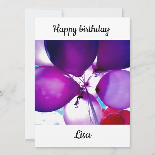 Gefeliciteerd Lisa Kaart (Voorkant)