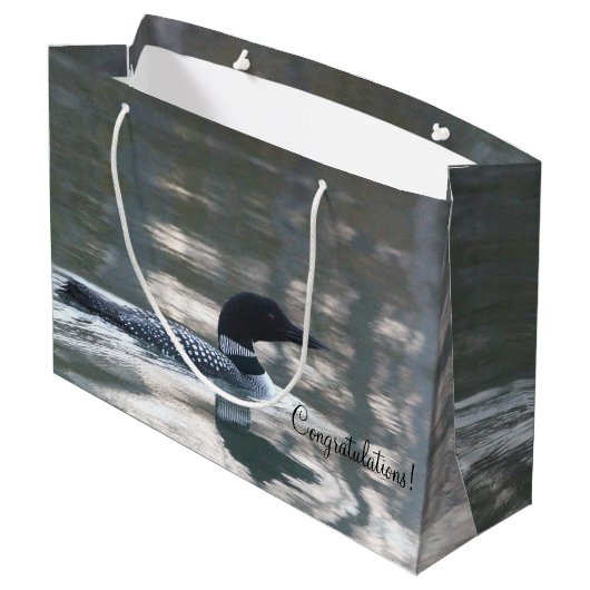 Gefeliciteerd Loon Bag Large Cadeautasje (Achterkant Gekanteld)