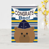 Gefeliciteerd - Luchtmacht - Broer / Broer Kaart (Gele Bloem)