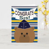 Gefeliciteerd - Luchtmacht - Zus / Zus Kaart (Gele Bloem)