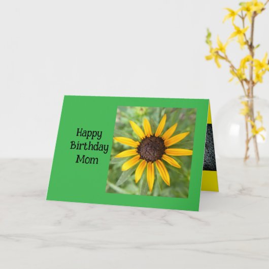 Gefeliciteerd Mama Black Eyed Susan  Kaart (Gele Bloem)