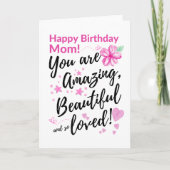 Gefeliciteerd, mama! Je bent geweldig, mooi Kaart (Voorkant)