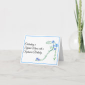Gefeliciteerd Mami Blue Asters met je verjaardag i Kaart (Voorkant)