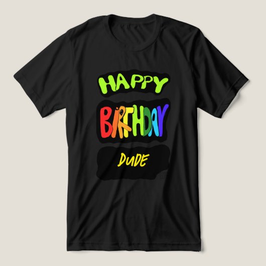 Gefeliciteerd, man! Fun Party gepersonaliseerde Pr Tri-Blend Shirt (Design voorkant)
