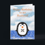 Gefeliciteerd man met pinguïn kaart<br><div class="desc">** Overeenkomende producten in mijn winkel ~ Controleer de Verjaardag dept,  Veel meer design in mijn winkel. Neem contact met mij op om een op maat gemaakt ontwerp speciaal voor u te laten maken! http://www.zazzle.com/goldenjackal</div>