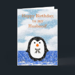 Gefeliciteerd man met pinguïn kaart<br><div class="desc">** Overeenkomende producten in mijn winkel ~ Controleer de Verjaardag dept,  Veel meer design in mijn winkel. Neem contact met mij op om een op maat gemaakt ontwerp speciaal voor u te laten maken! http://www.zazzle.com/goldenjackal</div>