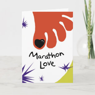 Gefeliciteerd Marathoner Kaart - Black Toenail