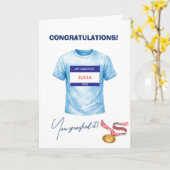 Gefeliciteerd Marathonloper Kaart (Gele Bloem)