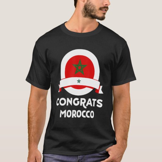 Gefeliciteerd Marokko T-shirt (Voorkant)